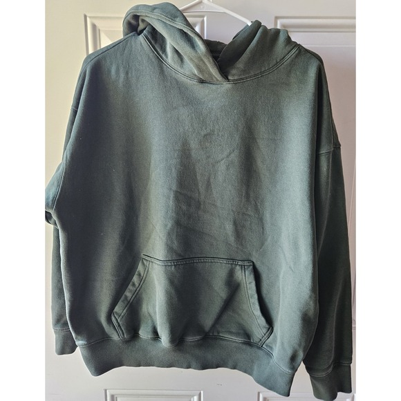 PacSun Tops - PacSun Green Pullover Hoodie XS Minimal Basic Fleece Sweatshirt